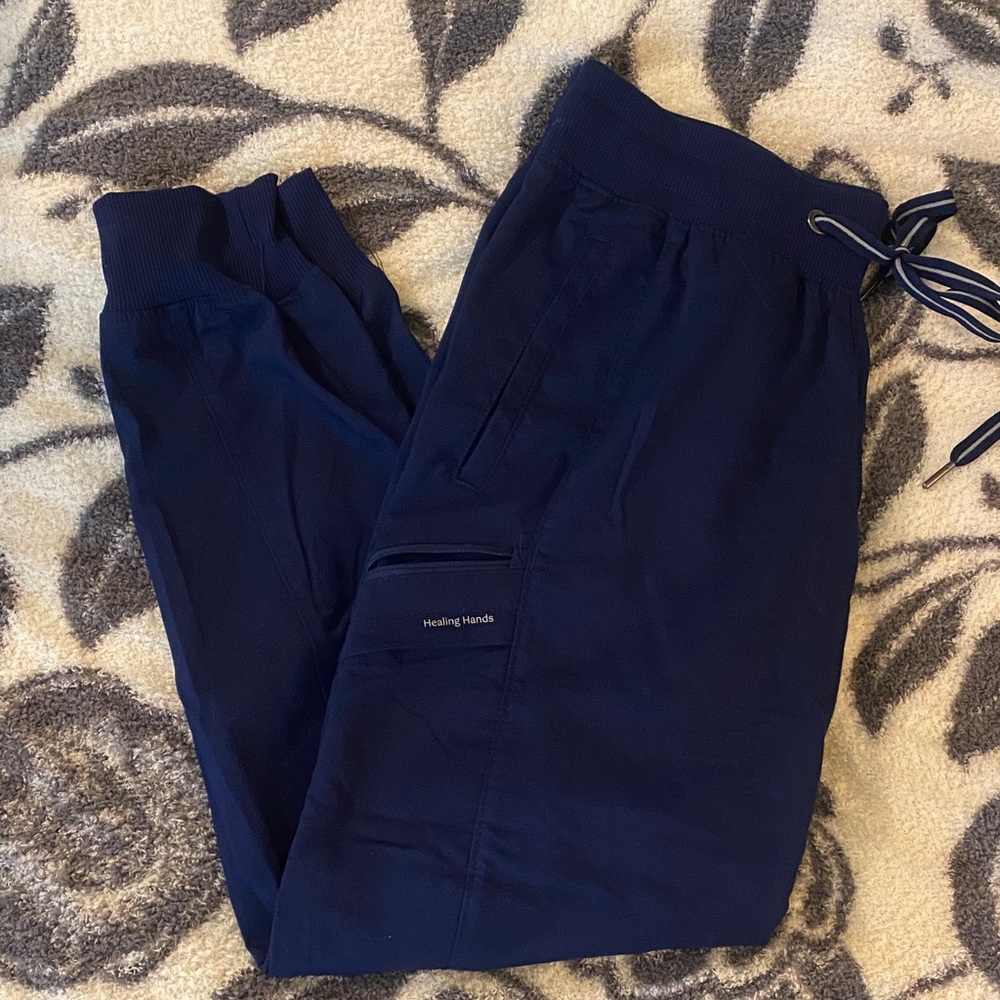 healing hands Navy women’s Drawstring Jogger Pants